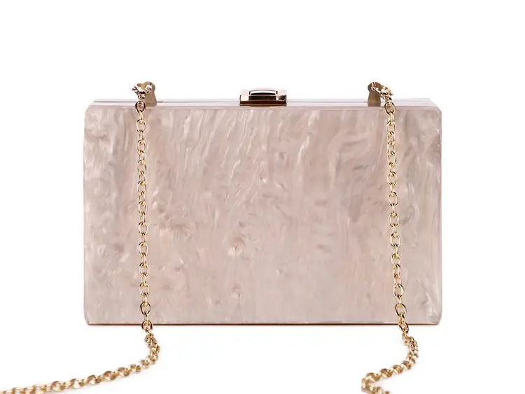 Brand Women Evening Bag Party pearl White /blue/beige/red Bag Women Girls Wedding Clutches Handbag Acrylic Shoulder Bag Bolsa