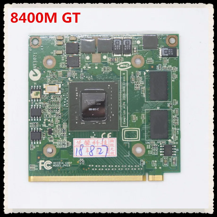 

8400M GT 8400M G MXM II DDR2 128MB G84-603-A2 Graphics VGA Card for Acer 4520G 5520G 5920G 7720 6930 Laptop