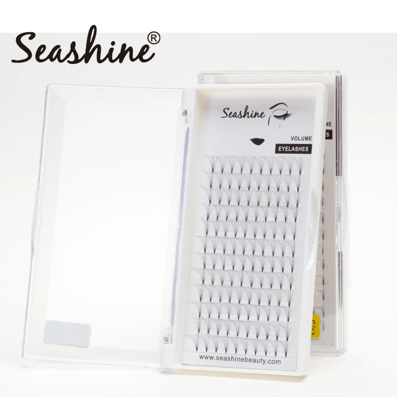 Seashine-abanicos prefabricados 3d/4d/5d/6d, pestañas de visón falso, volumen ruso, extensión de pestañas prefabricadas