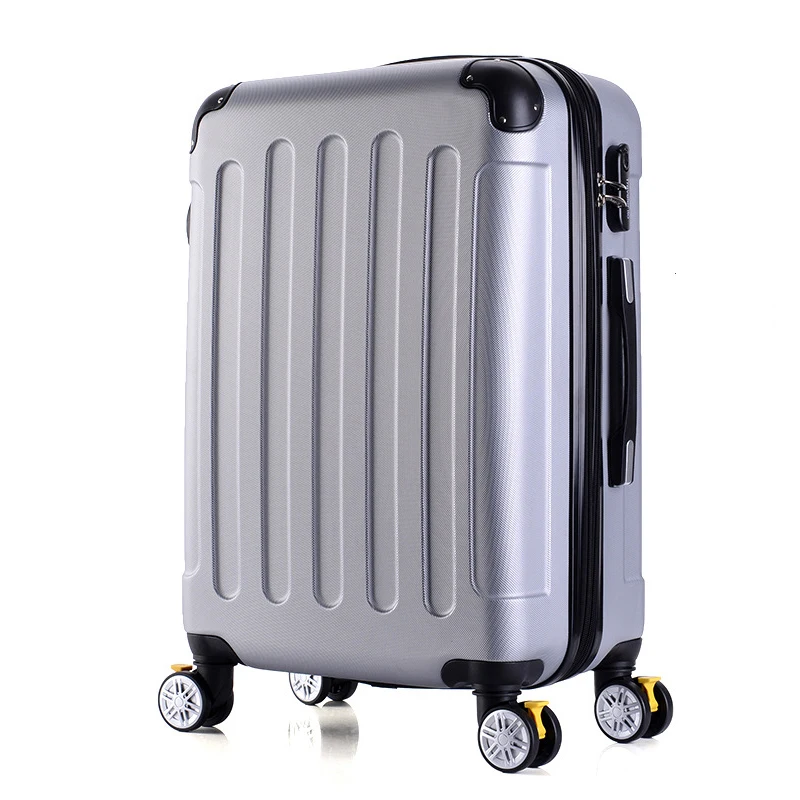 LeTrend Fashion Rolling Luggage Spinner 22 inch Student Suitcase Wheels Trolley 20 inch Carry On Travel Bag password Box