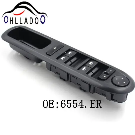 

HLLADO 6554ER Electric Window Switch Control Fit for Peugeot 407 2006 2007 2008 2009 2010 2011 2012 6554.ER