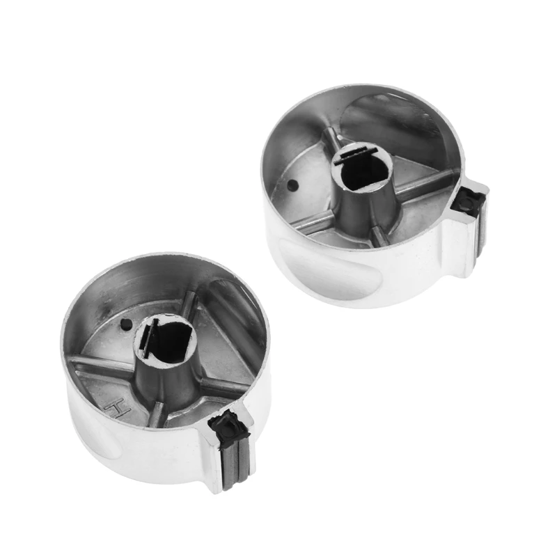 2 boutons de commutation rotatifs pour cuisinière à gaz en métal, trou de 8mm, remplacement universel Mar28