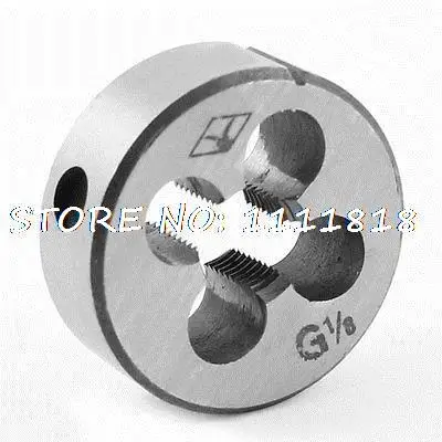 Stal 4 prześwit otwór 30mm x 8mm G 1/8 "gwint okrągły Die szary