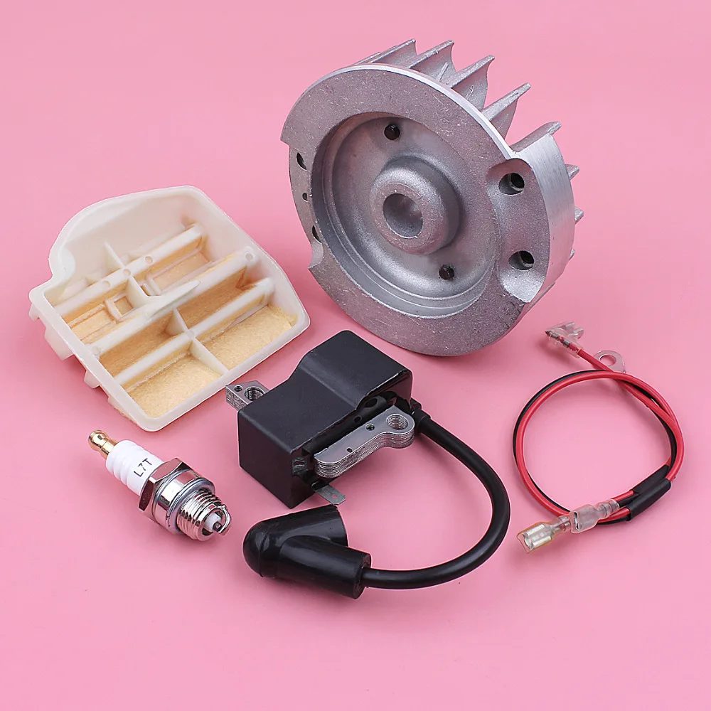Ignition Coil Flywheel Air Filter Spark Plug For Husqvarna 445 445E 450 450E Chainsaw Spare Replacement Garden Tool Part