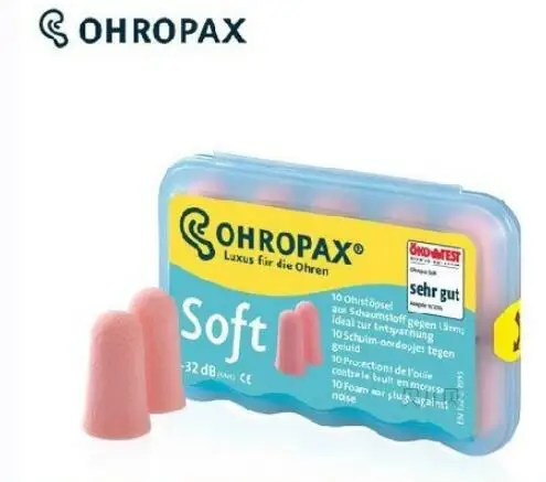 5Pairs Ohropax Soft Foam Ear Plugs Washable Noise Stopping Earplugs Noise Reduction For Travel Sleeping