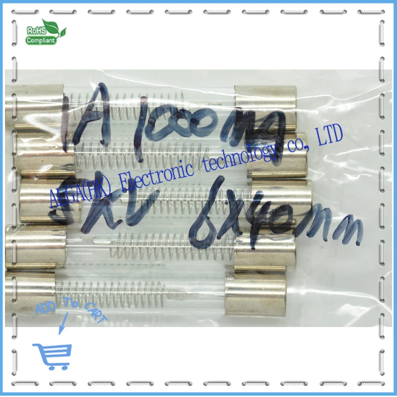 1A 1000mA 5KV 6x40mm High Voltage microwave tube dedicated glass fuse and Free shipping.