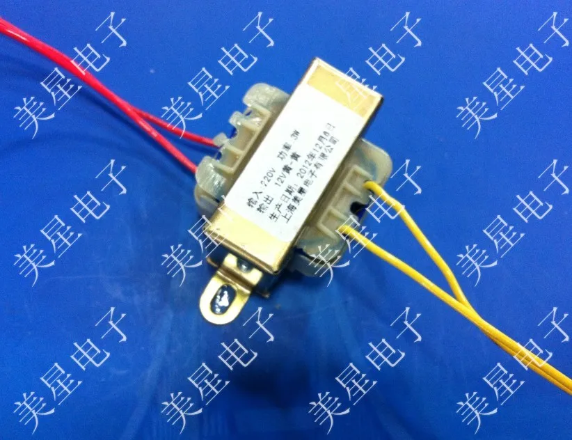 Shanghai all Wei EI type transformer 3W input: 220V output 12V spot genuine non calibration