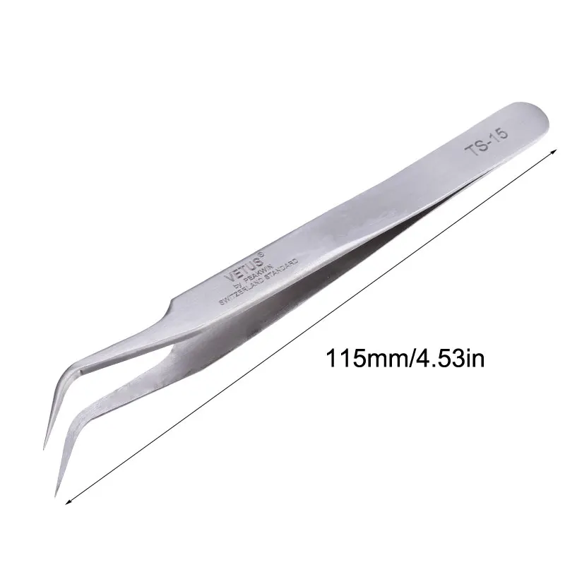 5pcs/lot Vetus Switzerland Tweezers Herramientas Ferramentas DIY Tweezers Repair Electrician Tools TS-15