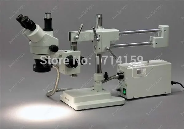 Imagem -03 - Iluminador de Microscópio-amescopo Fornecedor Ies150w. Iluminador de Anel para Microscópio com Fibra Óptica