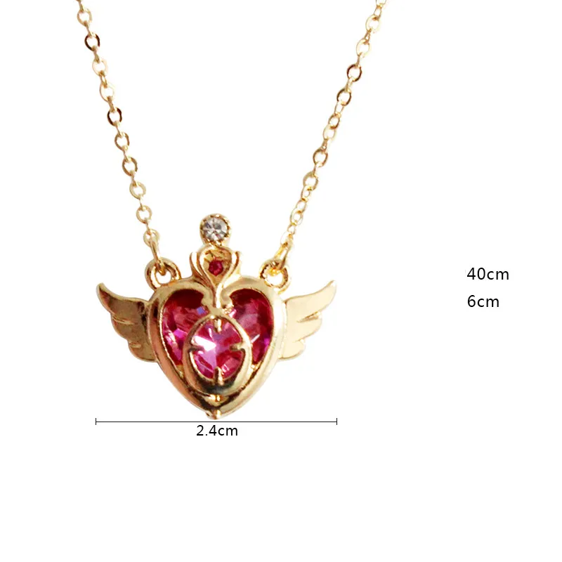 Beautiful Girl Hearts Wing Necklace Chain of Clavicle Female Charm Fashion The Girl Heart Chain Necklace Party Gift Ball Women