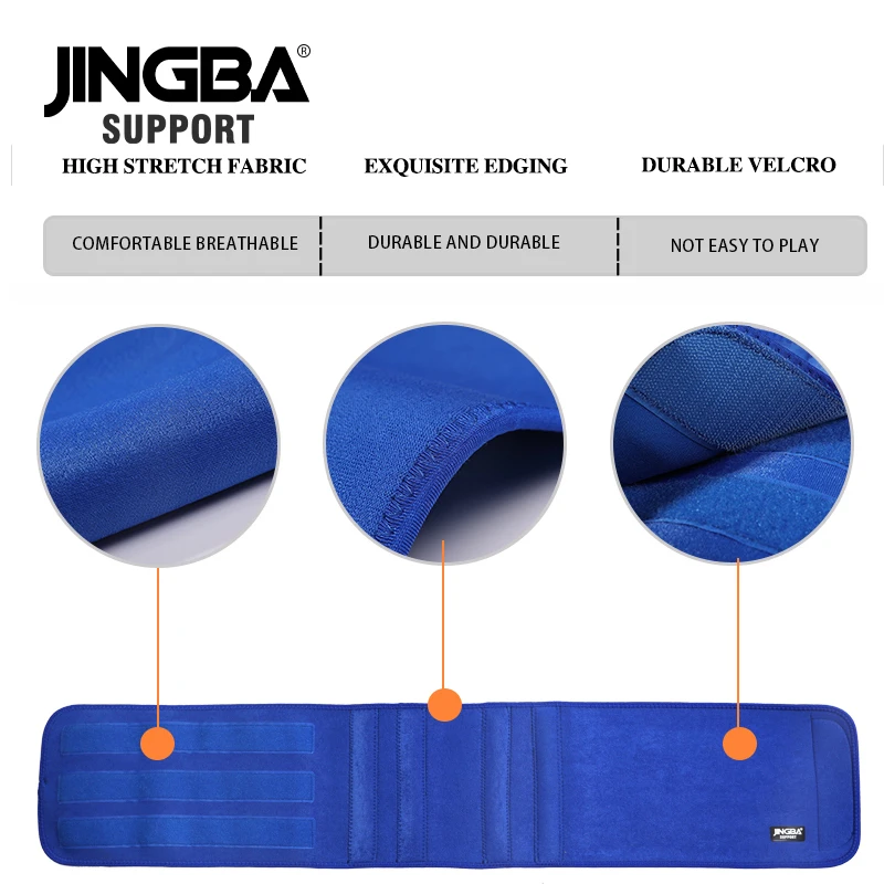 JINGBA SUPPORT Slim fit Abdominal Waist sweat belt Sports Waist trimmer Support Safety Back Support Lumbar Band Protective