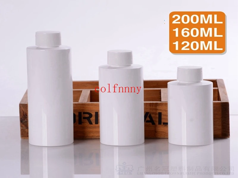 Fast Shipping 120ml 160ml 200ml white/Aluminum cap bottle, bath foam liquid shampoo emulsion bottle