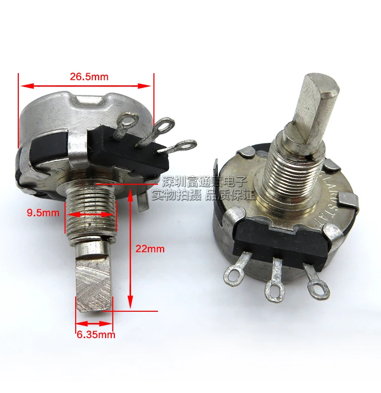Imagem -02 - México Potenciômetro Claro Longa Vida Único 26 tipo k Resistência Ajustável 22 mm Meio Eixo C0408219 Co408219 k 20 Switch vk