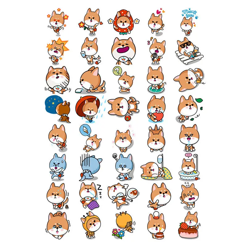 

2 шт./лот Cosas Kawaii милые MR Fox DIY неразрезанные наклейки для альбомов для рисования, наклейки для книг, журналов, скрапбукинга, милые школьные принадлежности
