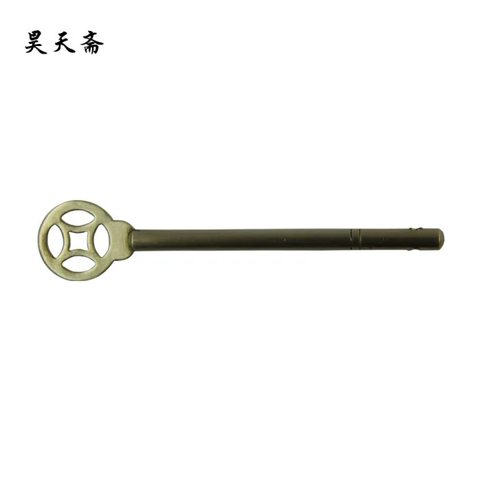 

[Haotian vegetarian] antique copper door latch tie / lock nose pins HTH-133 nickel alloy coins inserted paragraph doors