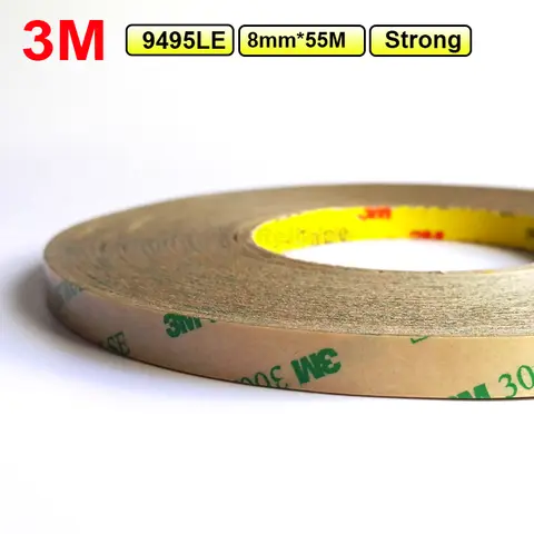 3M (8mm*55M*0.17mm) 300LSE Super High Bond Transparent Double Adhesive Tape for iphone /ipad /Samsung Galaxy Touch Panel/ Frame