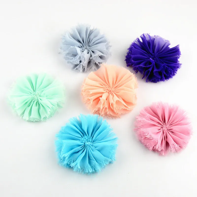 20pcs/lot , 3 inch ballerina flowers, fabric flower, shabby chiffon flowers