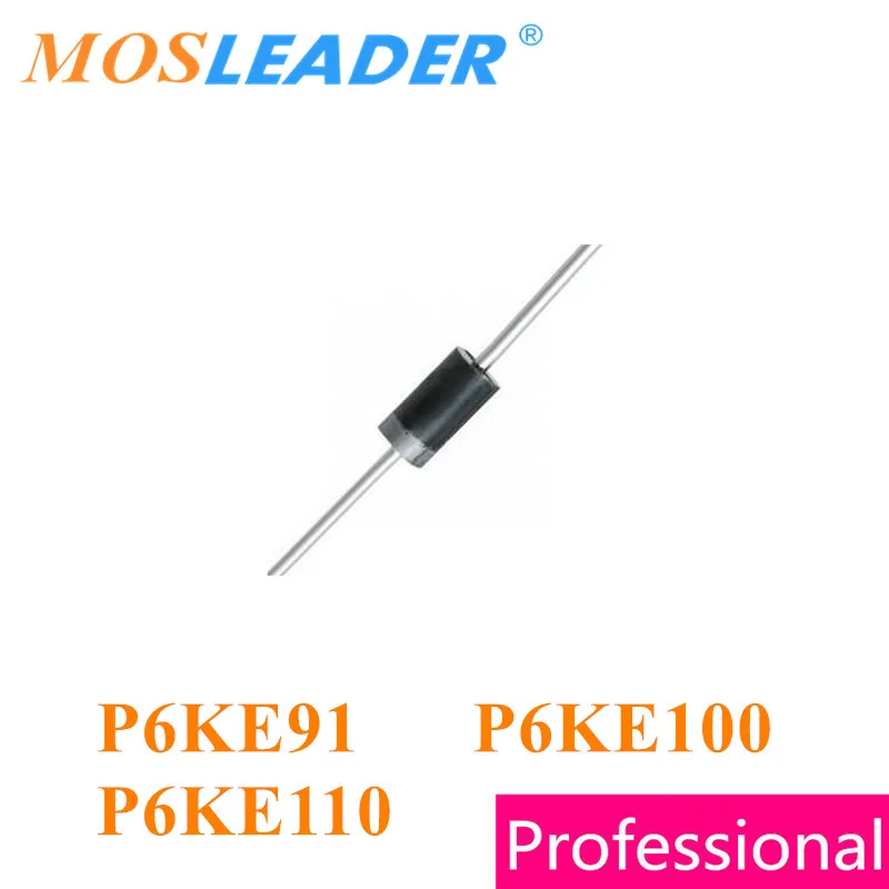 

Mosleader P6KE91 P6KE100 P6KE110 DO-15 1000 шт. 600 Вт P6KE91A P6KE100A P6KE110A P6KE91CA P6KE100CA P6KE110CA