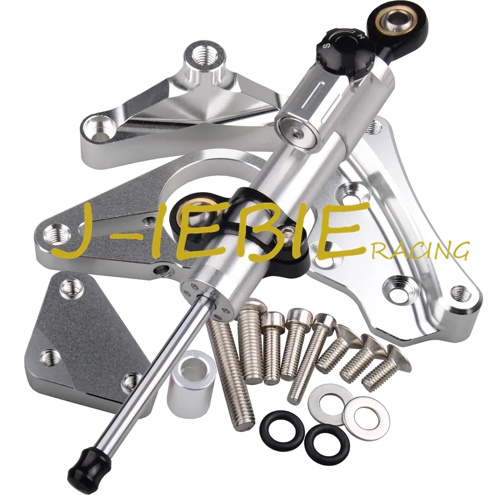 

CNC Steering Damper Stabilizer and Silver Bracket Mounting For Honda CBR650F CBR650 CBR 650 F 2014-2016 2015