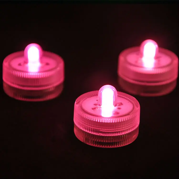 

50pcs/Lot 100% Waterproof LED Candle Wedding Decoration Submersible Floralyte LED Tea Lights Party Decoration LED Floral Light