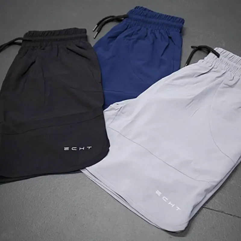 Pantalones cortos deportivos de secado rápido para hombre, Bermudas de entrenamiento para gimnasio, culturismo, playa, Verano