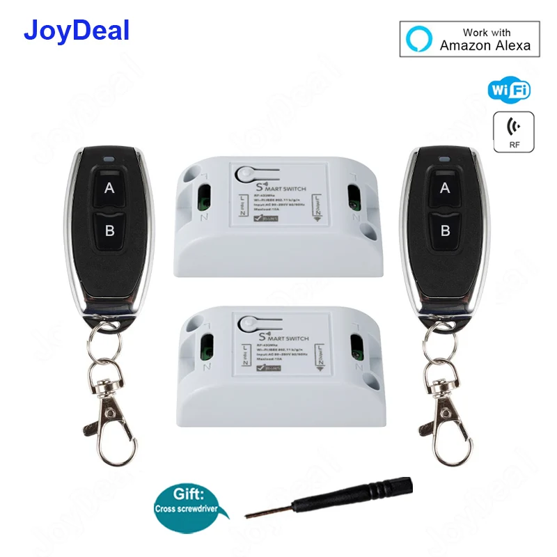 

Беспроводной Wifi умный переключатель универсальный 433 МГц RF модуль автоматизации умного дома таймер Diy Wifi Пульт дистанционного управления через iOS Android Alexa