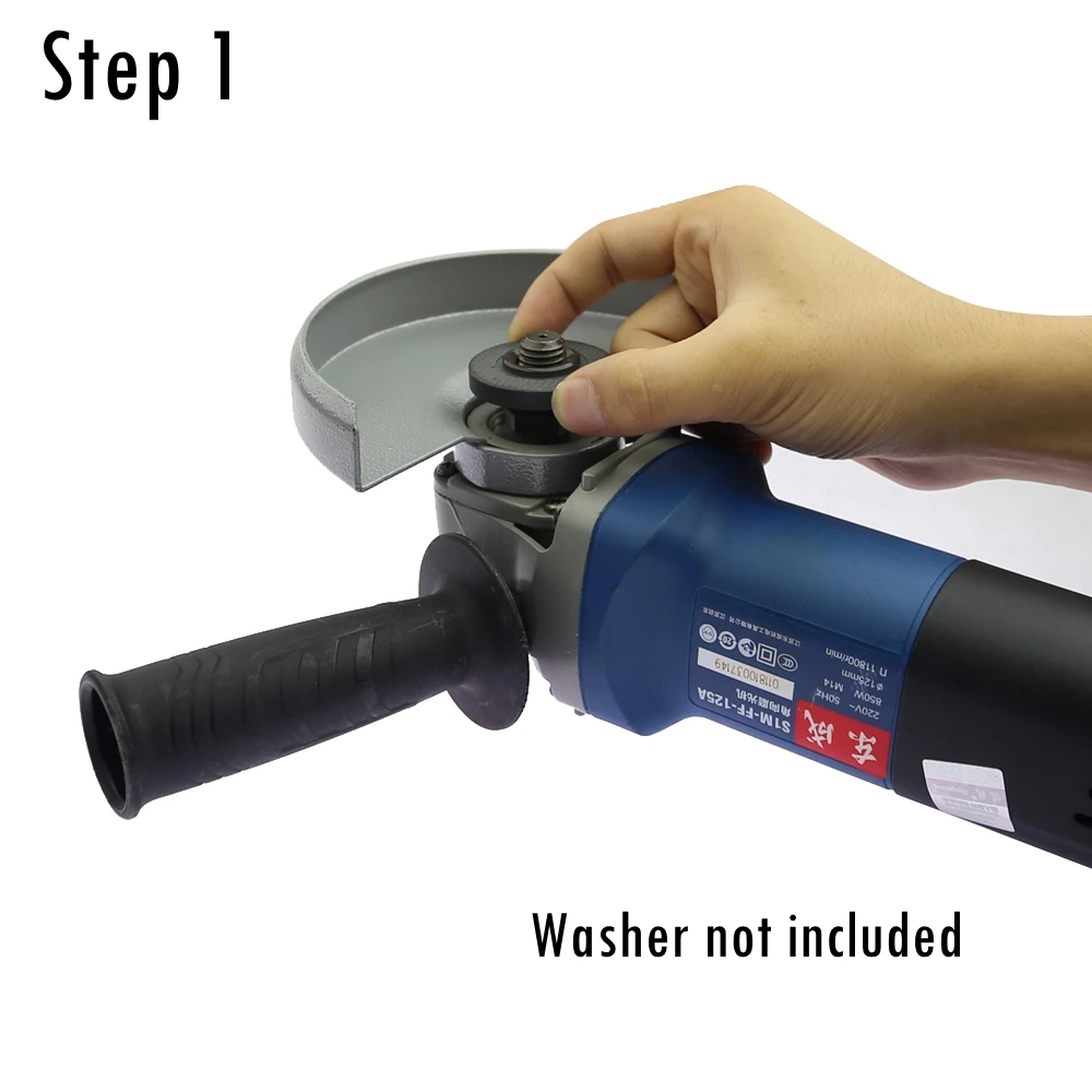 Imagem -03 - Ângulo Grinder Polidor Conexão Haste Proteção Tampa Handle Tambor Polimento Roda 110120*100*19 mm