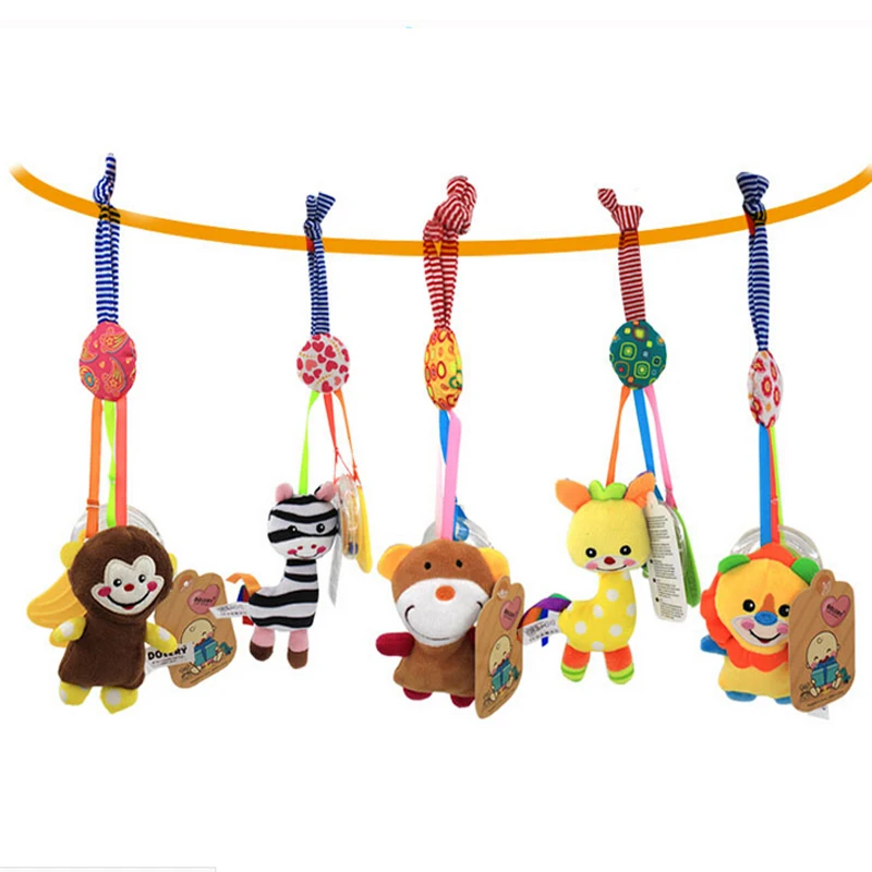 

2018 Infant Toys Mobile Baby Plush Toy Bed Wind Chimes Rattles Bell Toy Baby Crib Bed Hanging Bells Toys B0942