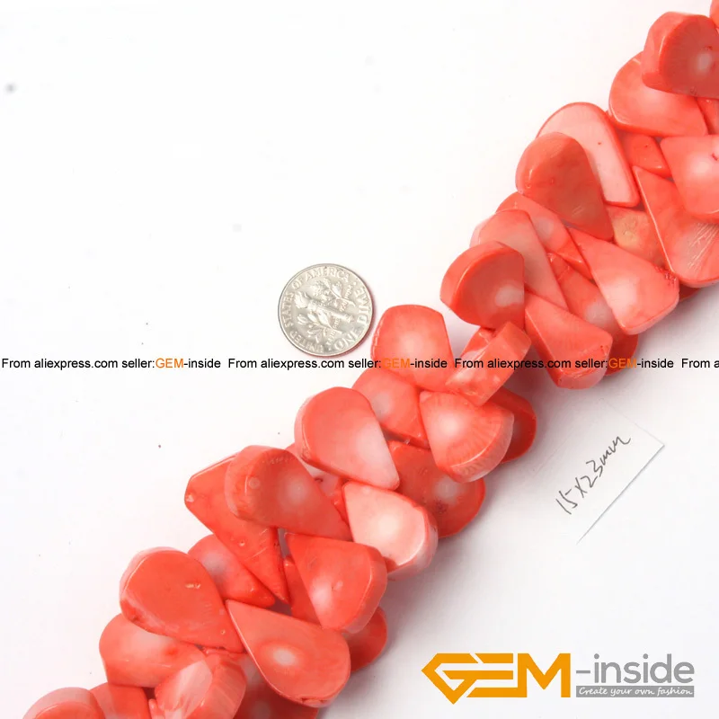 Red Coral Beads For Jewelry Making Beads DIY Beads For Bracelet Or Necklace Making Wholesale Strand 15\