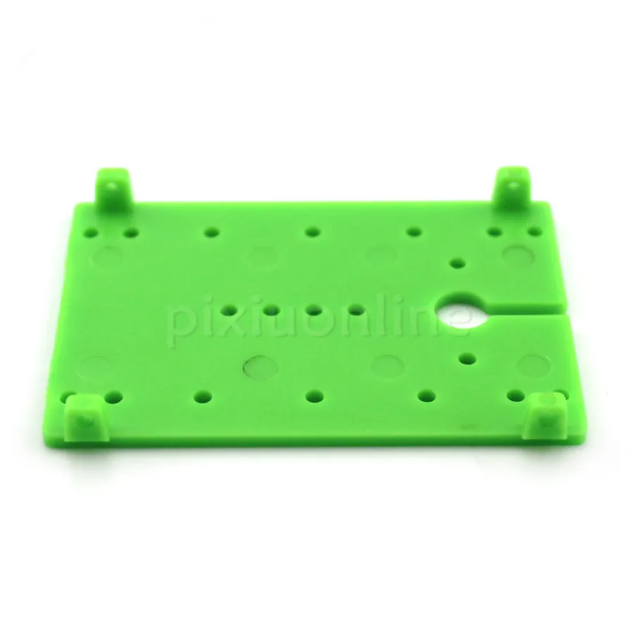 2pcs/pack J372 40*60mm Green Plastic Baseboard Multi Holes Model Car Chassis Technology Making Free Shipping Russia