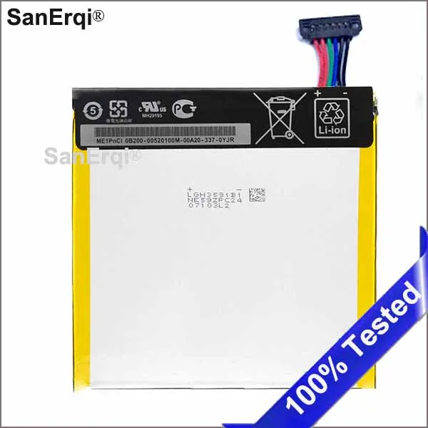 3950mAh C11P1304 Replacement Tablets Battery For Asus MEMO PAD HD 7 ME173X HD7 ME173 K00B Lithium Polymer BatteriesSanErqi