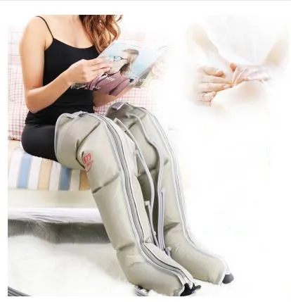 Electric Air Compression Leg Massager Leg Wraps Foot Ankles Calf Massage Machine Promote Blood Circulation Relieve Pain Fatigue