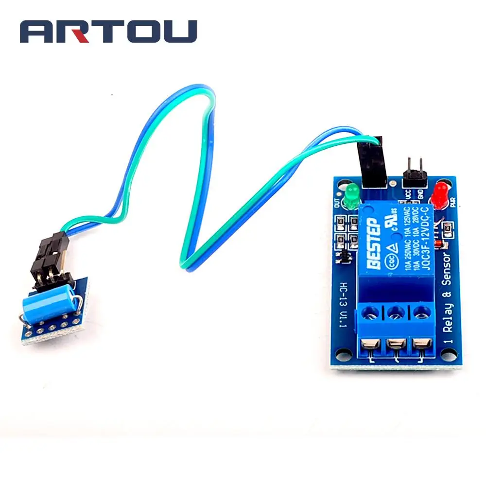 1 Channel 5V 12V Relay Module Vibration Sensor Module Alarm Trigger Module for Household Appliance Control