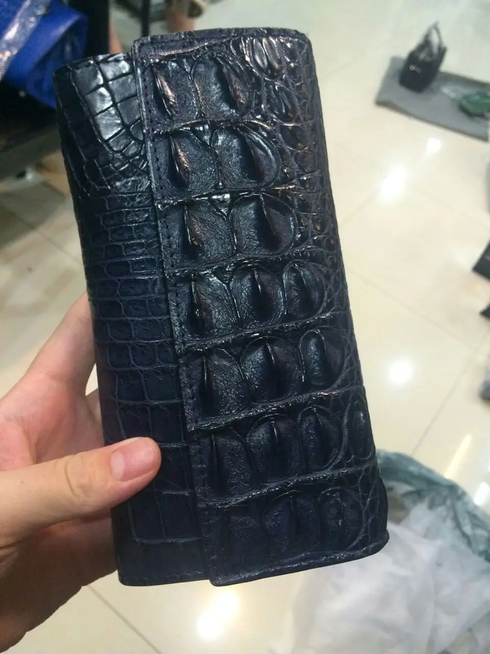 100% genuine crocodile leather wallets and purse alligator skin wallets women clutch alligator skin