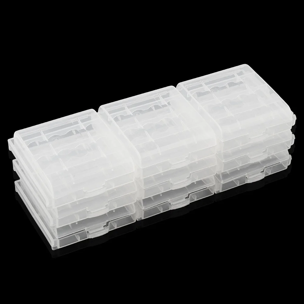 8pcs batterie AA caso AA potere di vendita di Plastica AA / AAA battery storage box supporto del sacchetto Duro Della Cassa di Batteria supporto