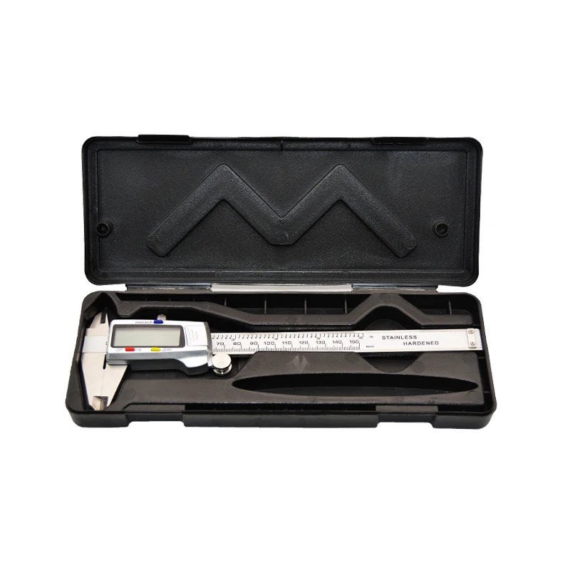 150มม.ดิจิตอล Vernier Caliper การวัดเครื่องมือดิจิตอล Caliper 6นิ้ว Lcd สเตนเลสโลหะ Caliper ไมโครมิเตอร์