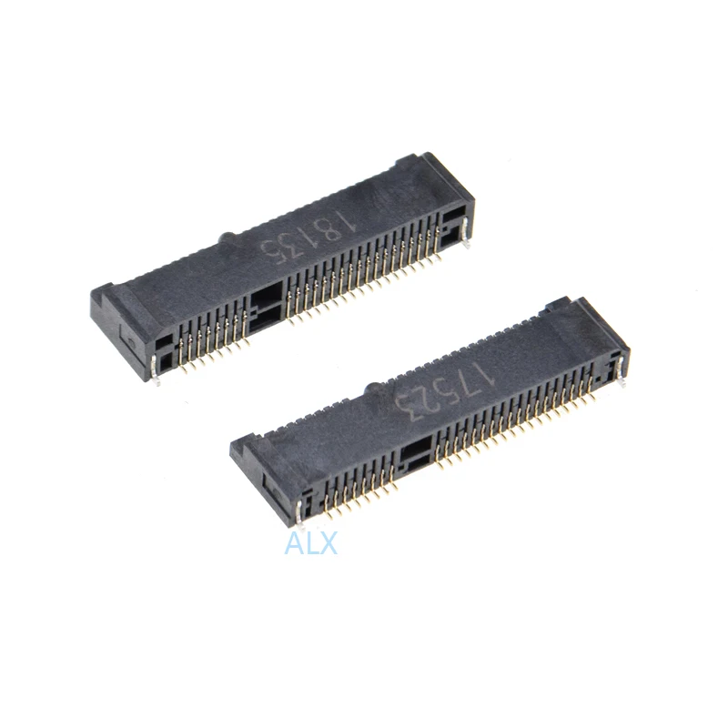 2/5/10PCS 52PIN MINI PCIE PCI-E SOCKET msata connector Height: 4.0mm 5.2mm 5.6mm for NoteBook Computer