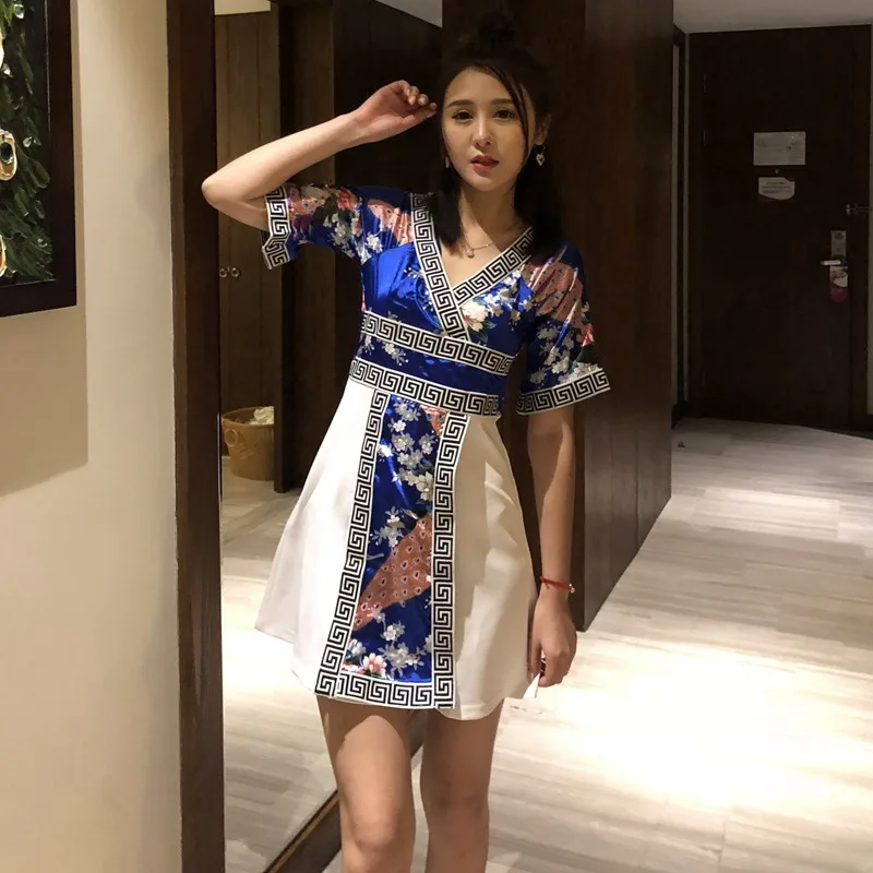 

Women's Costume sexy Japanese kimono dress sleeve low-cut bathrobe Sexy Japanese Kimono Dress Uniform Sexy Costumes