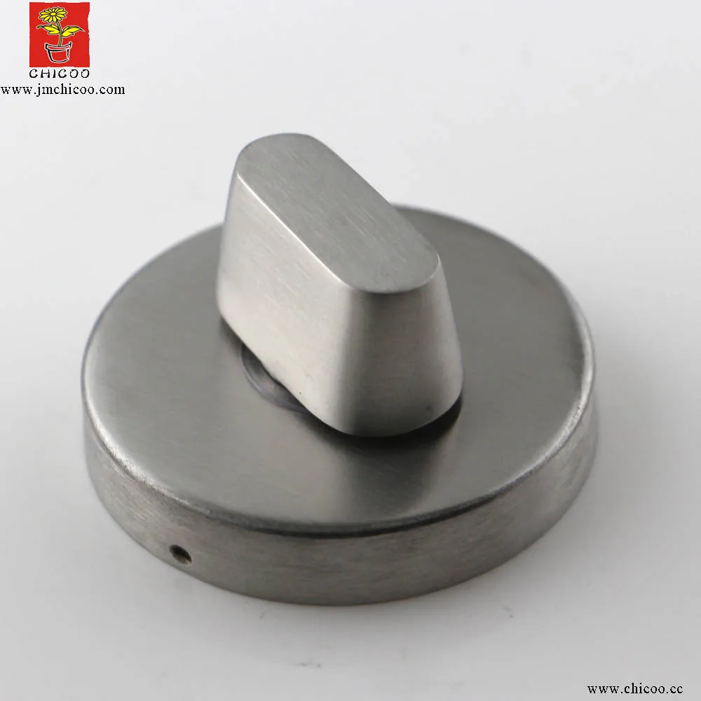 New Style 304 Stainless Steel  Casting Toilet Handles With Rose,W.C Thumbturn Knob,Indicating Handle for Restroom