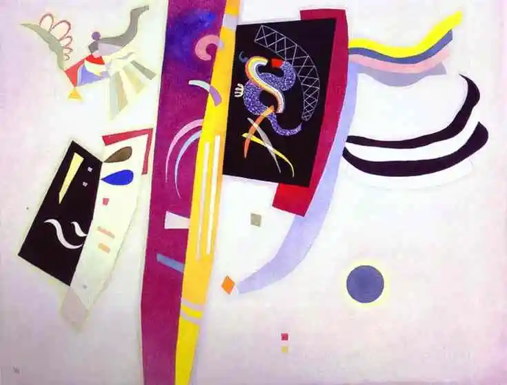 Free DHL Shipping,100% handmade Abstract Oil Painting reproduction on linen canvas,Orange Violet 1935 by wassily kandinsky