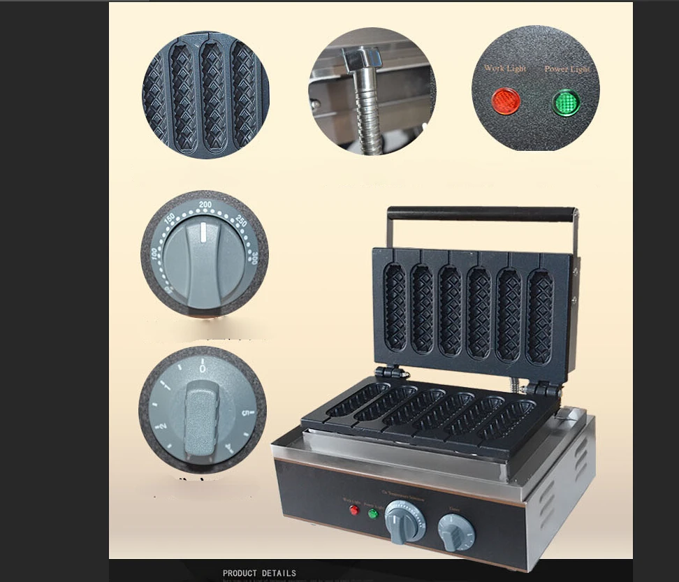 commercial professional muffin hot dog machine/lolly waffle maker/muffin machine/snack machine with excellent quality