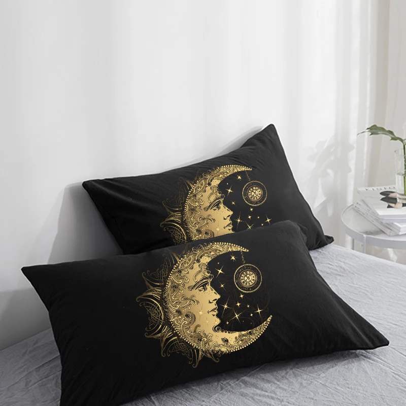 Customize Pillowcase 50x70/75/80 70x70,3D HD Black 2PCS Pillow Case,Decorative Pillow Cover Golden carp,Bedding Drop Shipping