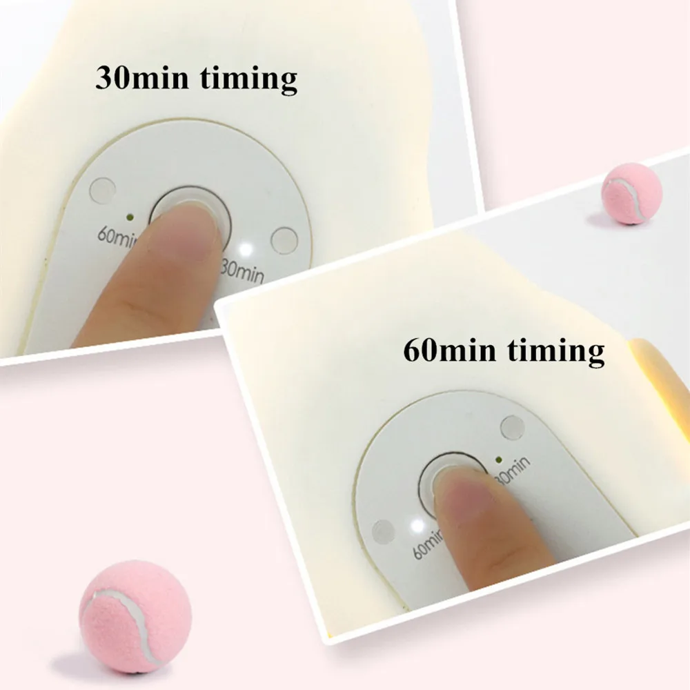 Luz LED nocturna con Sensor táctil para perro, lámpara de silicona recargable por USB, temporizador regulable, 2 colores, juguete para niños y bebés