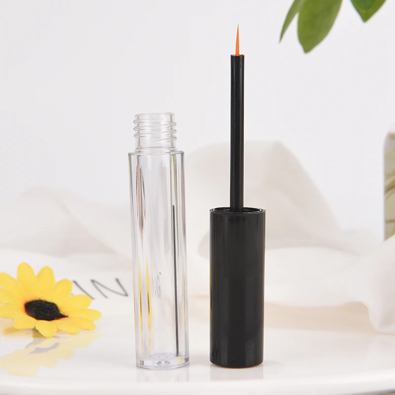 2Colors  Eyelash Bottle Eyeliner Container Make Up Tube 2Sizes Gold Black Empty Liquid Eye Liner Tube Eye Lash Vial