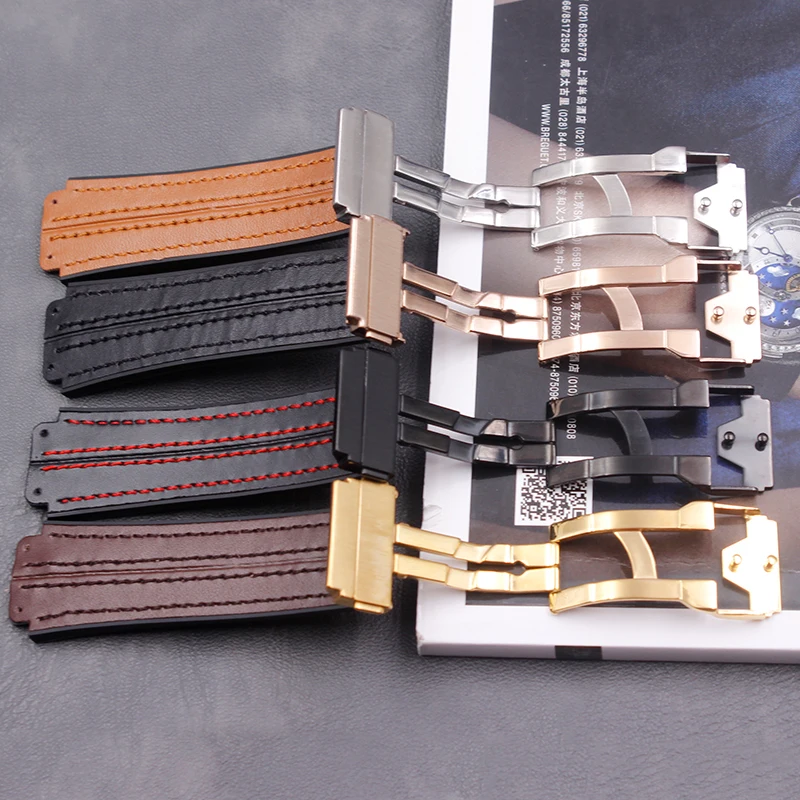 

Men's strap accessories 19mmx25mm for HUBLOT big bang ladies outdoor sports and leisure waterproof natural rubber strap buckle