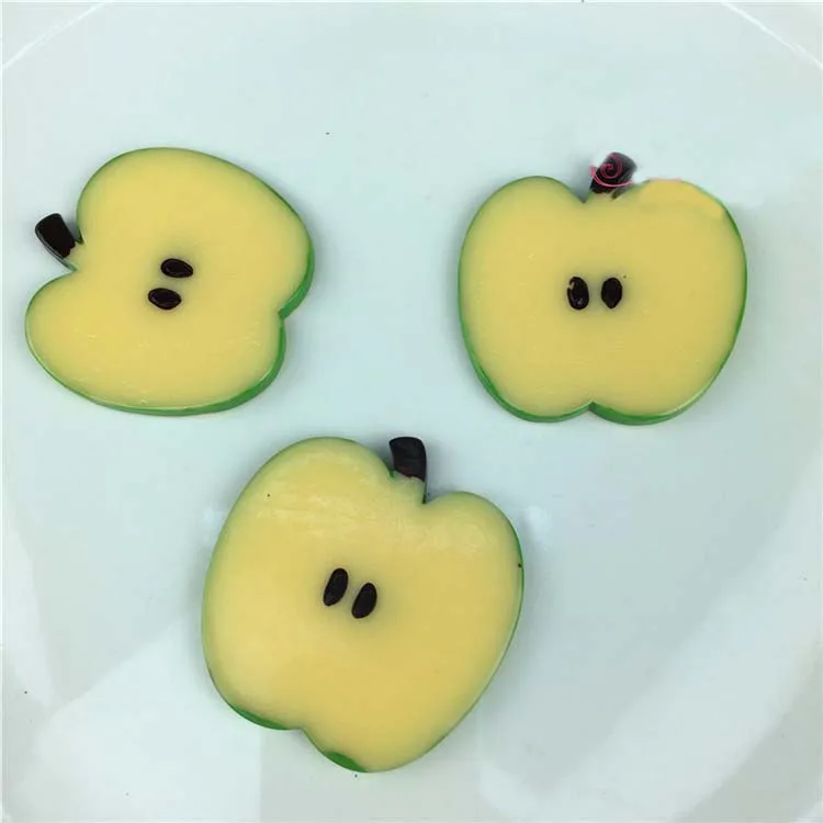 Simulation Yellow Green Red Cutting Slice Fruit Diy Toy Food Play House Toy Children's Kitchen Decorate Teaching Aid 2021