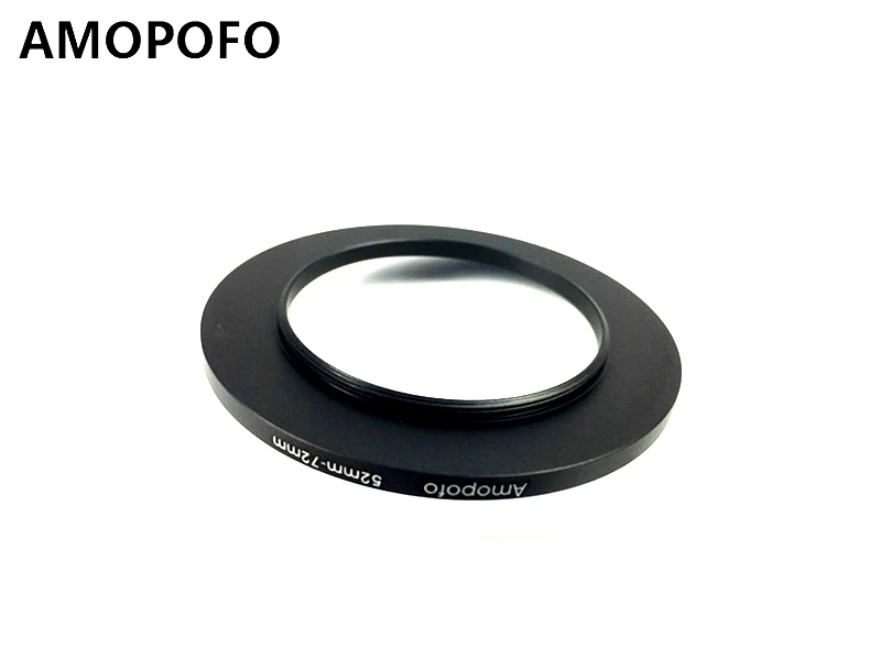 Adaptador de filtro de anillo de aumento Universal 52-72mm /52mm a 72mm para UV,ND,CPL, adaptador de anillo de aumento de Metal