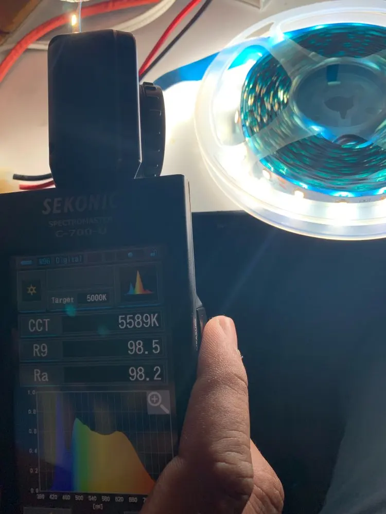 DIY LED U-HOME Hoher CRI Ra 97+ LED-Streifen SMD5630 Tageslicht Weiß 5500K-6000K für Kamera Film DIY LED-Lichtpanel – Detail 5