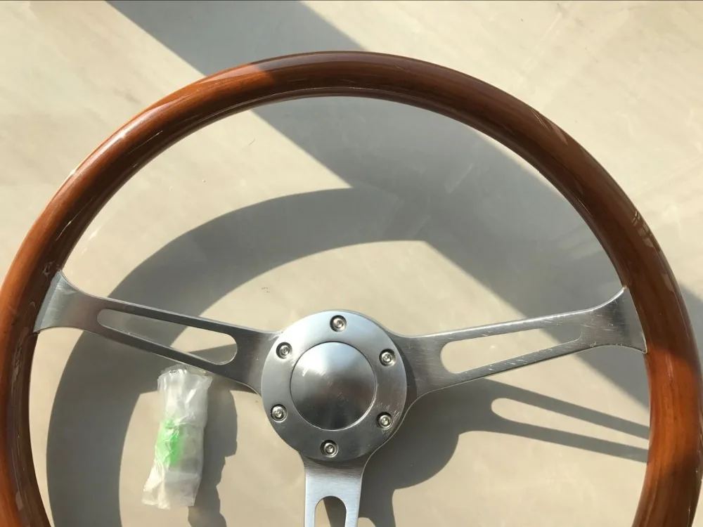 universal high quality 380mm /15inch/38cm  Wooden Phoebe steering wheel racing car steering wheel three racing Phoebe