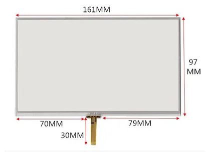 7-inch resistance touch screen delivers 161*97 mm